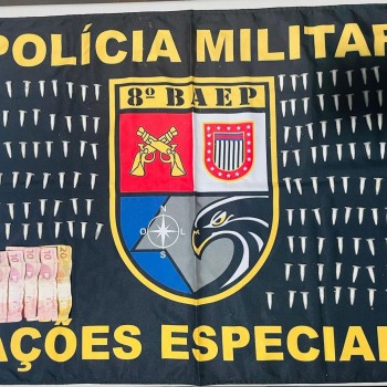 Equipe do 8º BAEP prende homem em flagrante por tráfico de entorpecentes