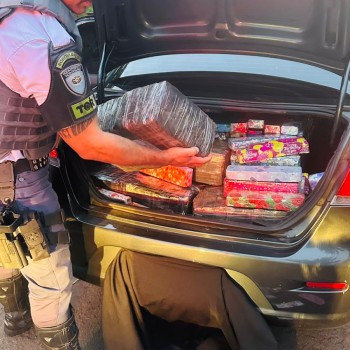 TOR da Polícia Militar Rodoviária e FICCO prendem homem com quase 300 quilos de maconha