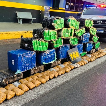 TOR apreende mais de meia tonelada de droga e prende passageiro em veículo roubado