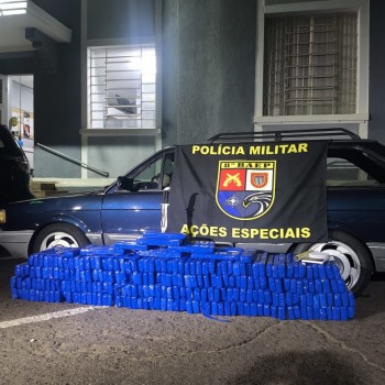 8° BAEP apreende 200 kg de maconha em Presidente Prudente