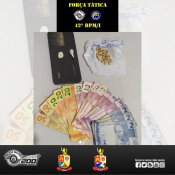 Preso em flagrante pela prática de tráfico de entorpecentes