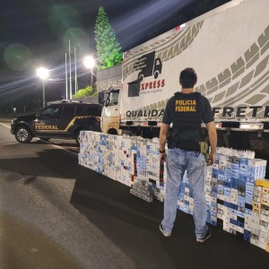 Polícia Federal, em conjunto com TOR flagra carregamento de mercadoria ilegal