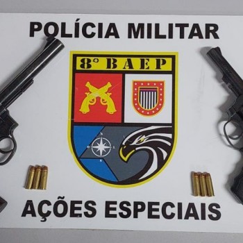 Equipe do BAEP apreende arsenal em poder de parentes