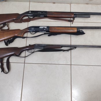 Caçador de Anhumas é autuado pela Polícia Militar Ambiental e tem três armas apreendidas