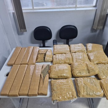 Passageira de ônibus interestadual é flagrada com carregamento de maconha