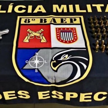 Equipe do BAEP prende homem por posse ilegal de arma de fogo e apreende armamento