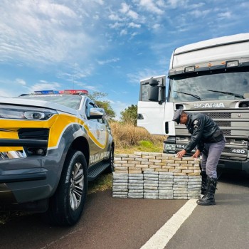 TOR da Polícia Rodoviária prende motorista paraguaio com carregamento de cocaína