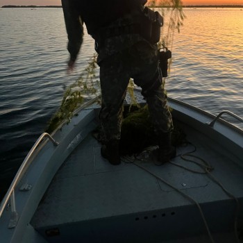 Polícia Militar Ambiental apreende 600 metros de rede de pesca armadas irregularmente