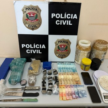 Operação Duas Pontas da Polícia Civil prende três pessoas em flagrante e apreende droga