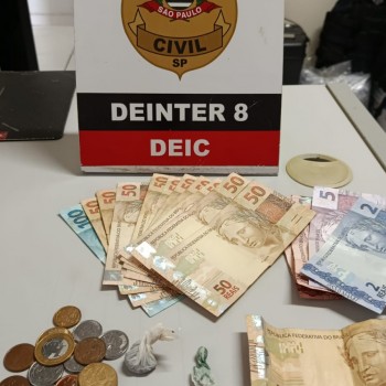 Homem é preso em flagrante por tráfico na área central de Presidente Prudente