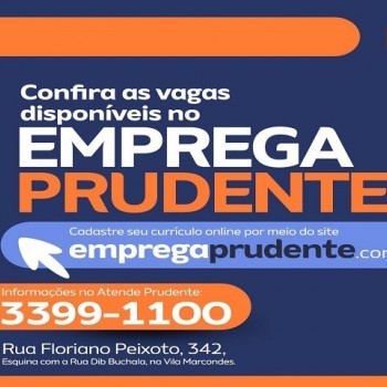 Confira as vagas disponíveis no Emprega Prudente